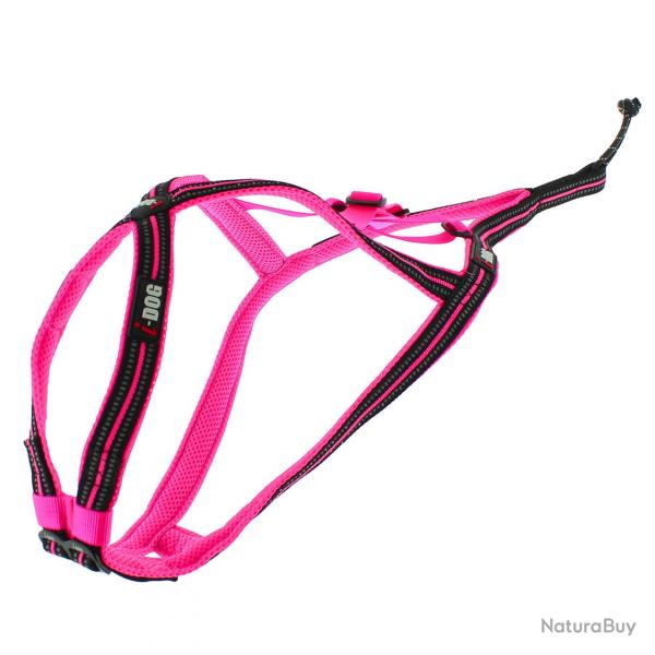 Harnais Canicross X-BACK ONE Rose 5XS I-DOG marque franaise