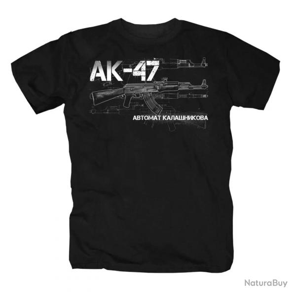 T shirt AK47 arme sovitique manches courtes
