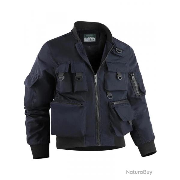 Veste tactique Cloud Ops S8 QBA coupe-vent - Bleu fonc / L (50-60KG)