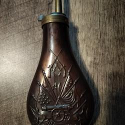 Poire à poudre noire Champ de bataille