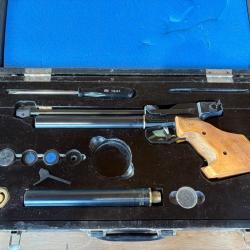 Pistolet CO2 feinwerkbau model 2 cal 4,5/177 . Occasion