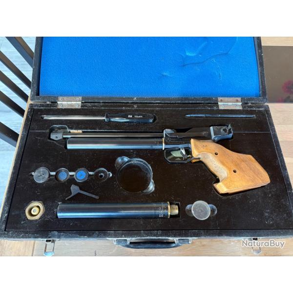 Pistolet CO2 feinwerkbau model 2 cal 4,5/177 . Occasion