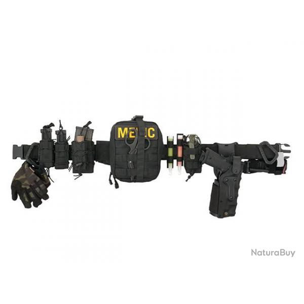 Ceinturon Molle avec sous ceinture Velcro Noir L