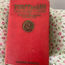 livre ancien tout en un Hachette 1951