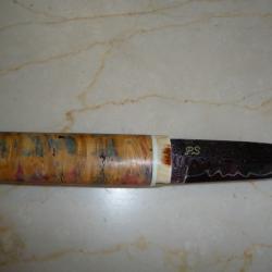 VENDS SUPERBE COUTEAU DE CHASSE DU COUTELIER NORDIQUE POUL STRANDE.ETAT COLLECTION.