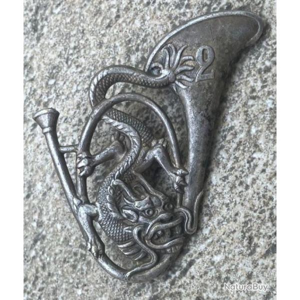 2 Bataillon de Chasseurs  Pied, pavillon  droite, dos guilloch