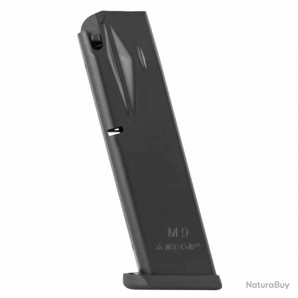 CHARGEUR ACIER MECGAR 15 COUPS CAL.9x19 BERETTA 92/M9 PAMAS G1 - CATEGORIE B