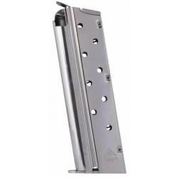 CHARGEUR ACIER NICKELÉ MECGAR 9 COUPS CAL.9x19 POUR 1911 - CATEGORIE B