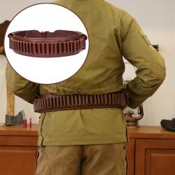 Tourbon-support de ceinture en cuir 25 cartouches avec poche 34 ''-44''