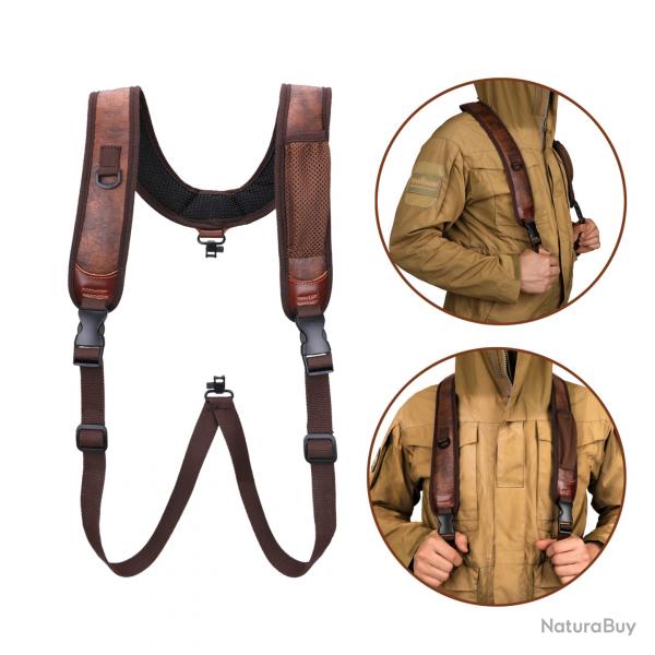 Tourbon--Sangle de transport pour fusil  double lancement avec merillons-LIVRAISON GRATUITE