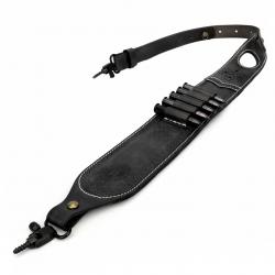 Tourbon--Sangle réglable coordonnante pour fusil en cuir-LIVRAISON GRATUITE