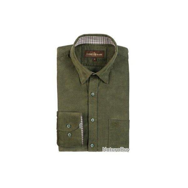 Chemise  manches longues Olive kaki Club Interchasse-L