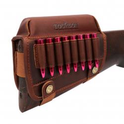 Support pour cartouches de munitions en cuir véritable, 306.30-08 LIVRAISON GRATUITE