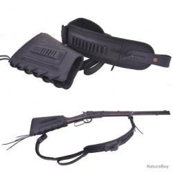 BUSC CARTOUCHIÈRE + BRETELLE POUR 22lr 17HMR - NOIR - LIVRAISON GRATUITE