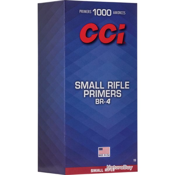 AMORCE CCI BENCH REST SMALL RIFLE NBR4 1 boite de 100 amorces