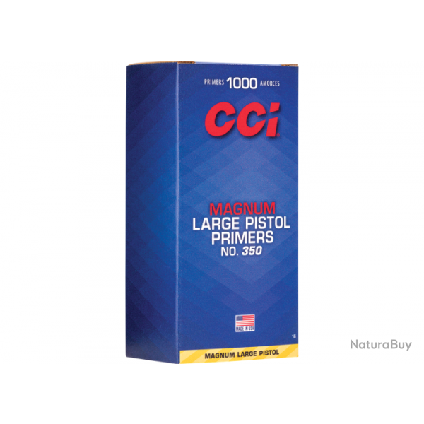 Amorce CCI Magnum N350 large pistol 10 cartons pour 10 000 amorces