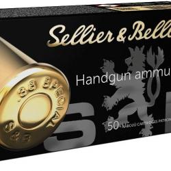 BOITE DE 50 CARTOUCHES SELLIER&BELLOT CAL.38 SPECIAL WAD CUTTER 148GRS - CATEGORIE B