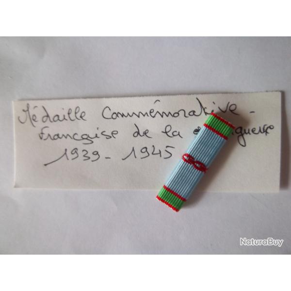 barrette de rappel dixmude mdaille commmorative 1939-1945