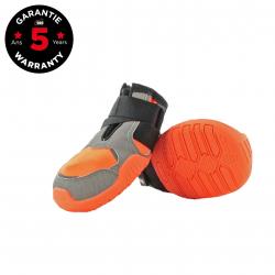 Chaussures pour chien PAD N'PROTECT POLAR KHAN Orange taille 83mm I-DOG marque Française