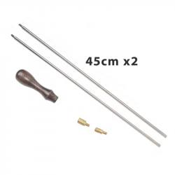 BAGUETTE DE NETTOYAGE 2x45cm + 2 RÉDUCTEURS DE FILETAGE - LIVRAISON GRATUITE