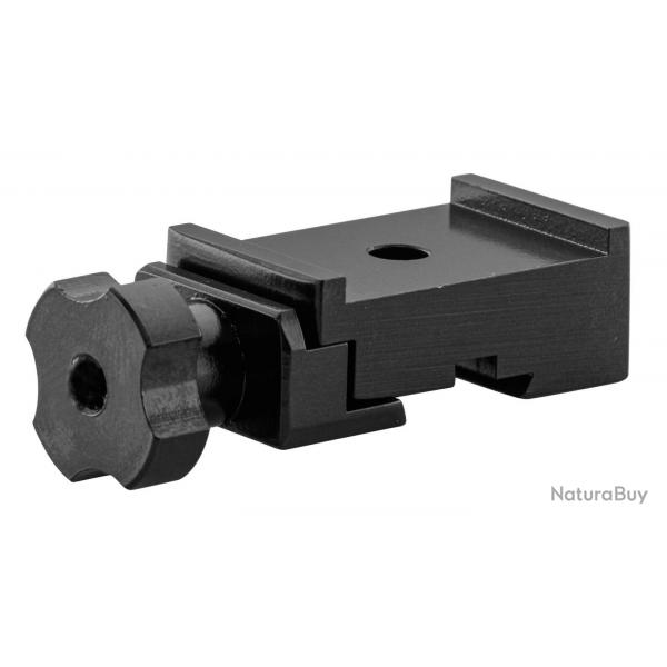 Pied aluminium monobloc  rail de 11mm pour compensateur.