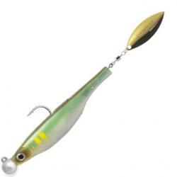 Leurre Souple Hyperlastic Dartspin Jig Head 12cm 12g - Ayu Gold