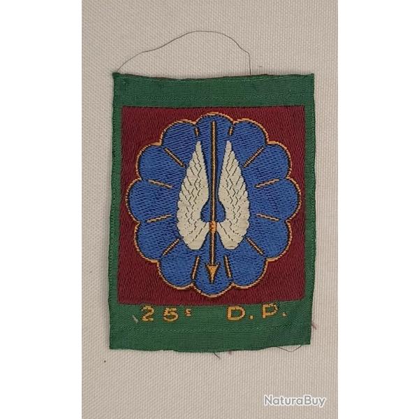Insigne tissu de la 25me Division Parachutiste annes 50/60