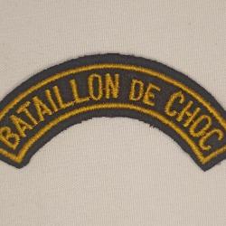 Insigne tissu banane Bataillon de Choc vintage 50/60