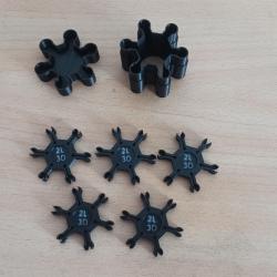 étoile porte amorce type 1075 + boite de rangement porte amorce poudre noire
