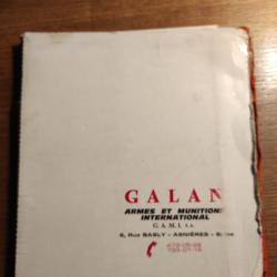 Ancien catalogue Armes et Munitions Galan GAMI destiné aux armureries  Crosman ERMA Marlin Centaure