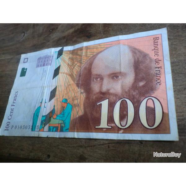 billet cent francs  paul czanne  / P.010505215 / 1997