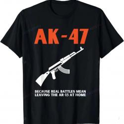 T shirt AK 47 Kalachnikov manches courtes