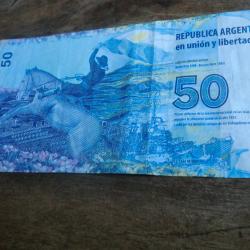 billet républica argentina  cincuenta pesos  / 68594545 A