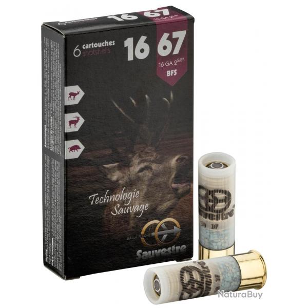 Cartouches Sauvestre  balle grand gibier - Cal. 16/67