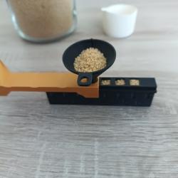 6 Dosettes rapides de semoule 1.2g avec bec verseur et entonnoir