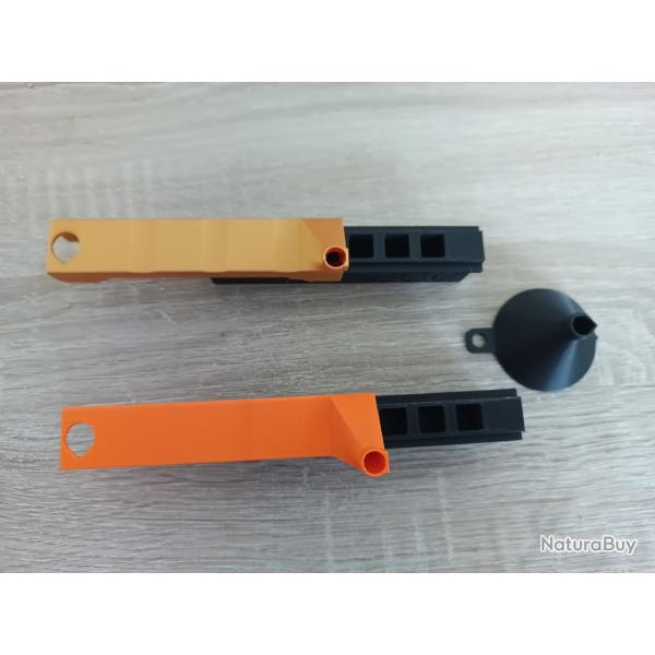 Lot de 2: 1x 6 Dosettes rapides de semoule et 1x 6 dosettes de poudre, avec bec verseur et entonnoir