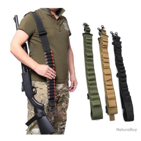 TOP ENCHERE Bretelle Cartouchiere Coloris au Choix