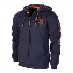 Sweatshirt Zip Browning Snapshot Bleue