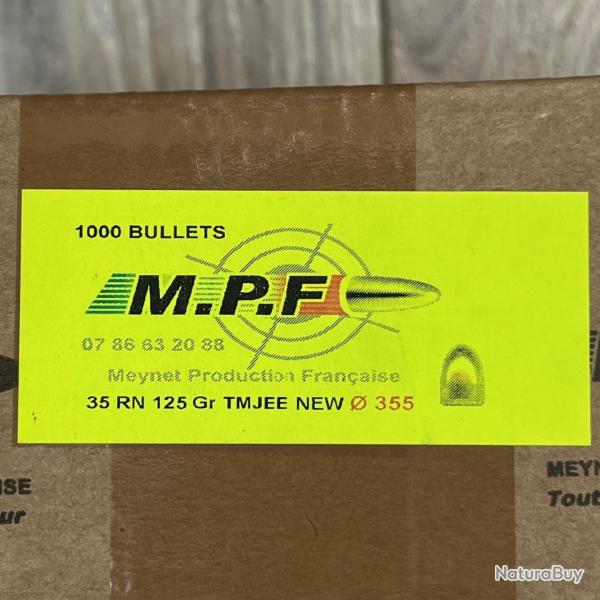 OGIVES MPF 9 RN 124GR TMJ X1000