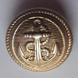 Bouton uniforme Militaire marine, ancre dans ovale
