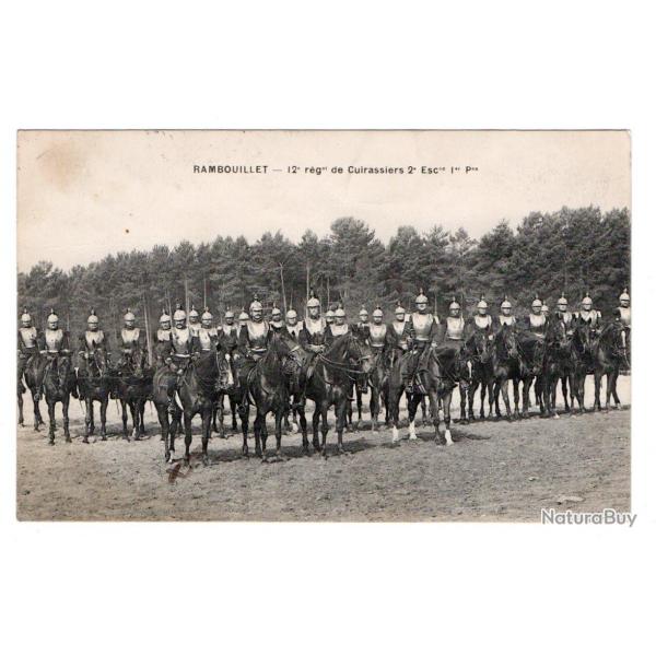 CPA - Rambouillet 12 rgiment de cuirassiers 2e escadron 1 er -N1041