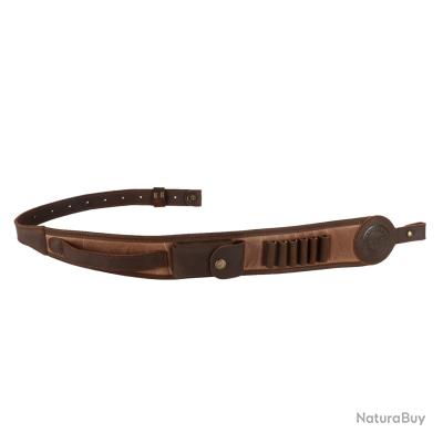Bandoulière en cuir pour fusil avec boucles d'attache réglables