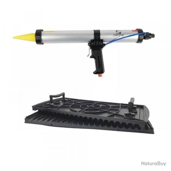 Pack Pistolet a bouillettes pneumatique Carp spirit + Table 18mm