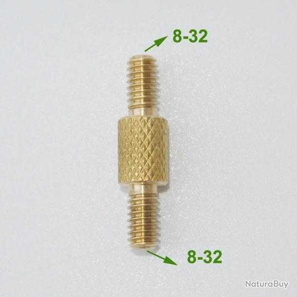 adaptateur double male pour baguette de nettoyage - 8-32 vers 8-32