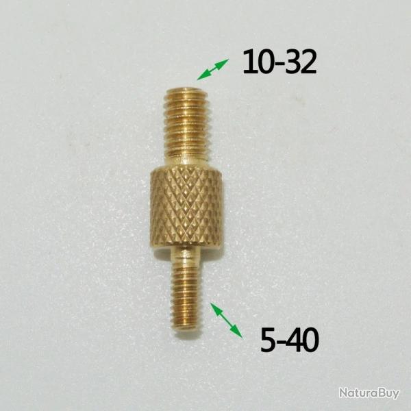 adaptateur double male pour baguette de nettoyage - 5-40 vers 10-32