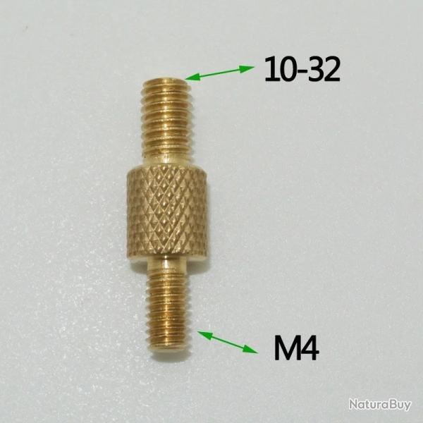 adaptateur double male pour baguette de nettoyage - M4 vers 10-32