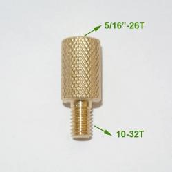 adaptateur pour baguette de nettoyage - 10-32T male vers 5/16"-26T femelle