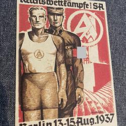 Carton allemand SA Berlin 1937
