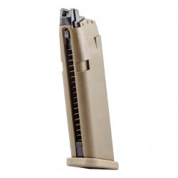 CHARGEUR 22 COUPS GLOCK 19X BBS 6MM GAZ 1J - TAN