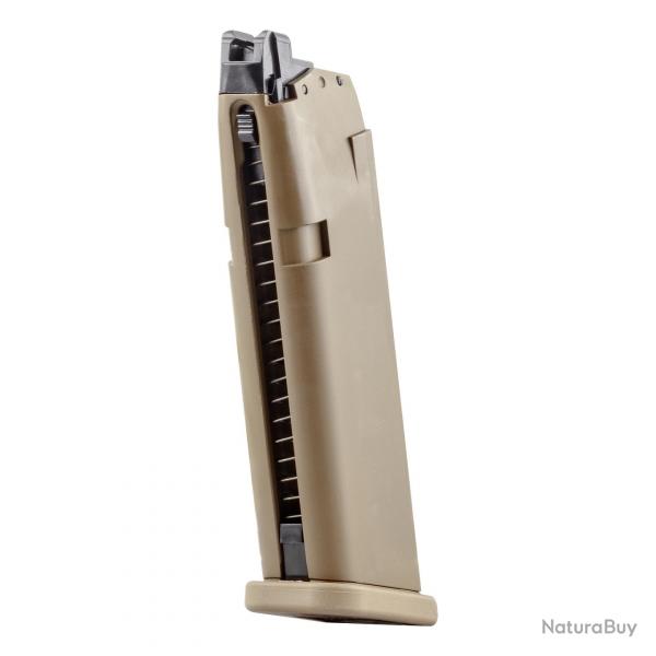 CHARGEUR 22 COUPS GLOCK 19X BBS 6MM GAZ 1J - TAN